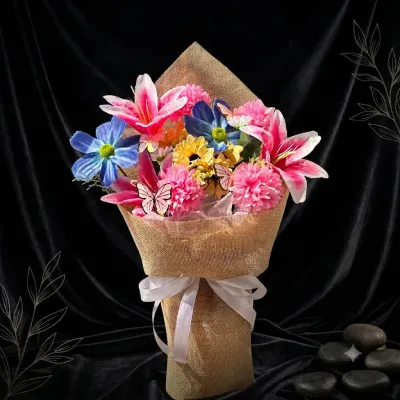 buket bunga thumbelina free kartu ucapan ready buket thumbelina cantik harga terjangkau