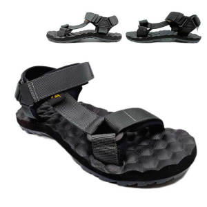 Casual Outdoor Sandals Mens Beach Shoes Breathable Summer Travel Anti-slip New Leather Flat Heel Wear Resistant Slip-On Shoes
