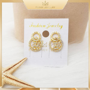 Khuyên Tai Nữ Titan Dạng Nụ LV Xi Mạ Vàng 18K Kiểu Dáng Thanh Lịch B30V8 | Berry Jeweley