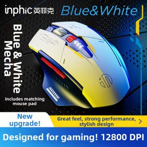 inphic | Bluetooth Type-C Charging Silent Gaming Mouse