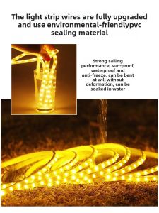RUILUO | Waterproof Super Bright Outdoor Garden Light Strip