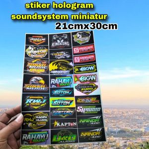 STIKER HOLOGRAM LABA2 AUDIO DAN SOUND LAINYA | STIKER ANTI AIR | STIKER 1 LEMBAR