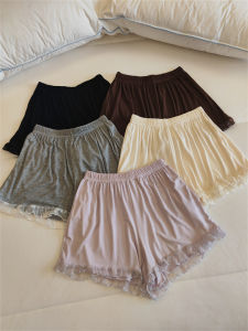 Pure Desire Womens Sleepwear Pants Summer Modal Thin Style Wide Lace Shorts Casual Home Use Youth Applicable