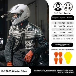 DUHAN | Duhuan Motorcycle Riding Suit Mesh Breathable Retro Cruise Jacket Anti-fall Motorcycle Knightwear Men Women Summer