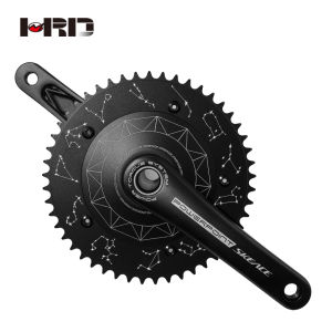 SKEACE Powerpoint Hollowtech Crankset Fixie Crank Single Speed Fixed Gear Bike Track Bicycle Chainwheel 49T 165mm 144BCD