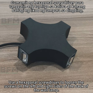 LED Modern simple aluminum square wall light energy-saving IP65 waterproof four corner wall lamp warm round lighting