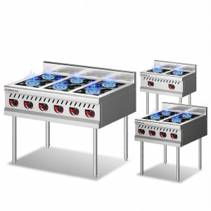 Chigo | Multi-head Energy Saving Commercial Stove for Liquid Gas Cooking and Porridge Making