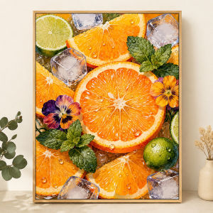 Kayou | Colorful Fruit Painting By Numbers for Adults DIY Kits HandPainted on Canvas Oil Picture Drawing Coloring By Number