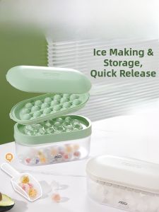 Large Capacity Food Grade Ice Tray Household Auxiliary Food Small Ice Cubes Freezing Ice Making God Tool Kitchen Utensils