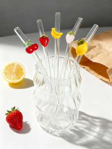 Bộ Ống Hút Thủy Tinh Linh Hoạt 1/5 CÁI Kèm Bàn Chải Làm Sạch Ống Hút Uống Thân Thiện Với Môi Trường Dùng Cho Sữa Lắc Và Nước Ngọt Món Quà Lý Tưởng Cho Sinh Nhật Và Đám Cưới