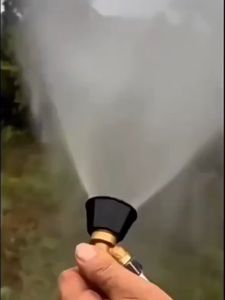 Agricultural High-Pressure Spray Nozzle Atomization 360° Adjustable Whirlwind Sprinkler Black Copper Nozzle Spray