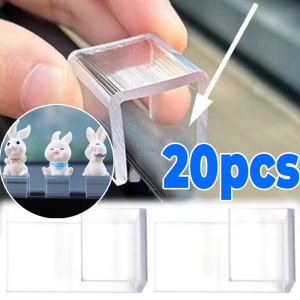 20PCS Car Dashboard Transparent Ornament Bracket Acrylic Mini Stand Stable Display Base Universal Auto Interior Mount