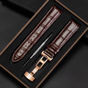 Woalmorn |  Genuine Leather Watch Band For Men And Women Suitable For Mido Watches Bellerose 8600 Bruner Steering Wheel Design