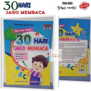 Buku Anak - Metode Kilat 30 Hari Jago Membaca Usia 3-5 Tahun  Untuk PAUD dan TK