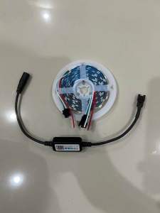 ชุดไฟเส้น rgb60LED 3p-4p 5-12v dc ความยาว2-5m  พร้อมกล่องควบคุม ปรับไฟผ่านแอพได้ มีQr โค้ดให้สแกน ติดตั้งง่าย
