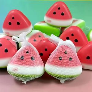 Hot stress relief toy Funny Squishy snowskin Watermelon Fidget Toy stress relief Slow Rising Fruit Pinch Squeeze Prop gift