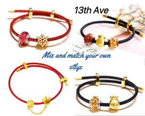 13th Ave DIY Double Adjustable Waterproof (Wire) Bracelet Beads Charms Gift Jewlery Gelang Manik 可调节 防水 8字扣钢丝手绳
