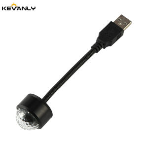 KEVANLY | 1pc Mini Car Roof Star Night Interior Lights USB LED Projector Atmosphere Lamp Adjustable For Auto Roof Room Ceiling Party Decor
