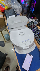 Robot hút bụi lau nhà INXNI X3 + 60 khăn. Lau xoay chuyên sâu máy trắng Quốc tế