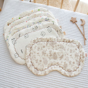 Soft Cotton Muslin Baby Pillow for 0 to 6 Months Old Infants Anti Spit up Flat Pillow Towel Newborn Burping Cloth Multi Function Pillow
