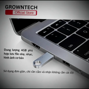 USB 2.0 8GB vỏ kim loại bền bỉ truyền dữ liệu nhanh ổn định lưu trữ an toàn cho máy tính Laptop TV Box