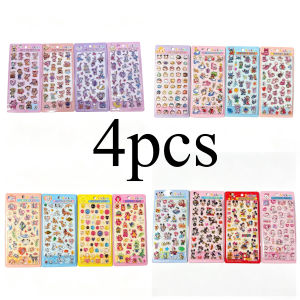 52TOYS | 4Pcs Stellalou Linabell 3D Relief Crystal Sticker Boy Girl Reward Sticker Student Diy Ccd Phone Case Decoration Toy Gift S