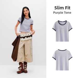 Semir | Slim Fit Color Block Women Tshirt