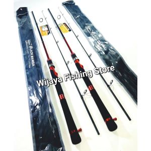 Joran Pancing Katana Black Mamba 165 180 CINCIN FUJI ATASAN CARBON SOLID