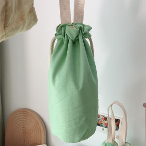 Thermos Braised Cup Protective Cover Neutral Japanese round Lunch Box Bag Portable Canvas Bag Big Belly Cup Thermos Cup Cover