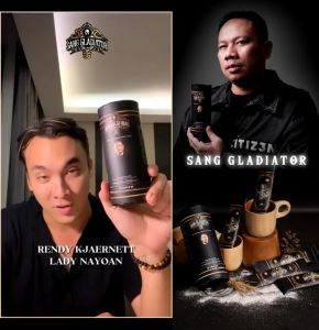 Kopi Sang Gladiator By Vicky Prasetyo Asli Orginal BPOM Tingkatkan Stamina - 1 Box Isi 6 Sachet