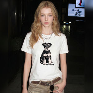 Dogs Print Loose Fit T-Shirt