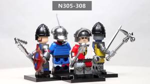 Medieval Knight Soldier Figure Building Blocks