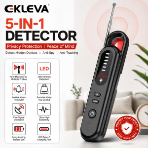EKLEVA Anti Spy Detector Privacy Protector Infrared Camera Detector Anti Spy Candid Protective Alarm Gps Signal Device Scanner Detector