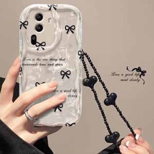 เคส OPPO Reno Reno12Pro 12 11 10 Pro 5G 2024 เคสโทรศัพท์พร้อมสายรัดข้อมือแบบนิ่มกันกระแทกกล้องดีไซน์ใหม่