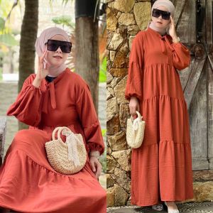 NADHYA DRES GAMIS CRINKLE TERLARIS BUSUI BY YSF FASHION