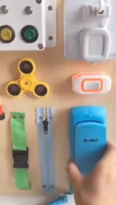 2021 Childrens Montessori Early Learning Puzzle Unlocking Busy Board  Learning & Education Basic & Life Skills Toys