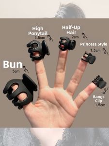NING ZHOU | Hair Clip Small Black Hair Fixer Small