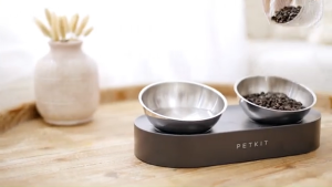Bát ăn cho chó mèo thú cưng Petkit Nghiêng Inox 304