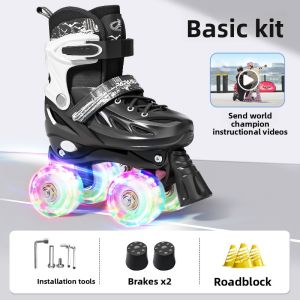 SUPER YOUNGSTER | 4-Wheel Double Row Inline Skates for Adult Children Beginners Professionals Set