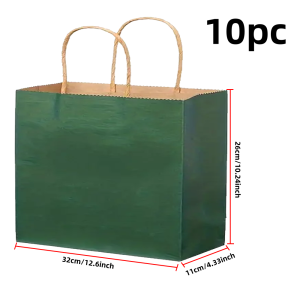 Kraft Paper Bags with Handles Bulk Shopping and Retail Bags Used as Gift Bags for Business Supplies Weddings and Parties