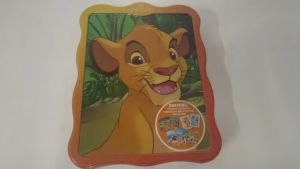 Disney The Lion King Happier Tin Boxset with 1 Storybook 1 Activity Book Stickers Press-outs & Fold Out Scene for Kids