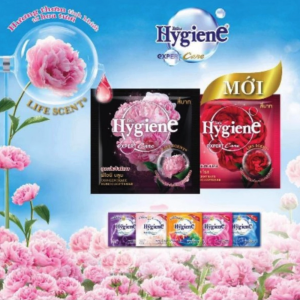 Xả vải Hygiene Thái Lan- Màu Hồng Xanh Đen 20ml ( 12 gói /dây 30 dây/thùng )
