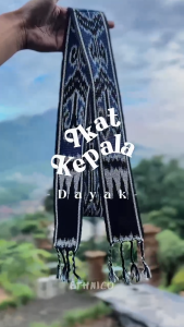 Ikat Kepala Tenun Premium Etnik Motif Dayak