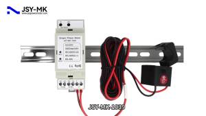 JSY-MK-1039 100A 220V RS485 Modbus-RTU Communication Bi-directional Metering AC Monophase Energy Meter Din Rail