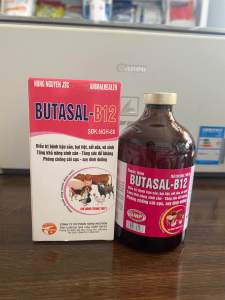 BUTASAL B12 (100ml) hùng nguyên chống còi bại liệt nâng đề kháng trợ lực cho vật nuôi