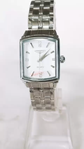 Đồng hồ LONGINES Nữ . Máy quạt nhật Dây thép không gỉ Mặt chữ nhật sang trọng. Hàng mới 100%