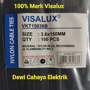 Nylon Cable Ties 3.6x150mm - Kabel Ties 15CM Hitam dan Putih - Kabel Tis
