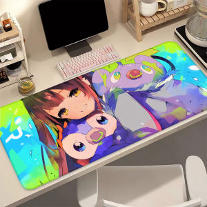 Bandai | P-Pokemon Piplup XXL Large Gaming Mouse Pad Anime Desk Mat Anti-Slip Rubber Base Stitched Edge Keyboard Pad for Computer Gamer