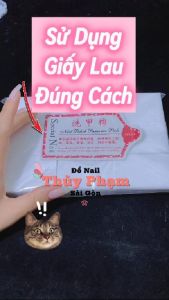 Giấy chùi gel nail - Giấy lau gel móng bịch lớn - Giấy lau gel 1000 tờ loại xịn cứng không rụng lông