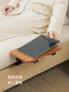 New Foldable Collapsible Organizer Attachable Bedside Shelf Table Under Bed Mat Dorm Bunk Bed Storage for College Space Save